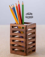 Wooden Pen Holder With Sheesham Wood