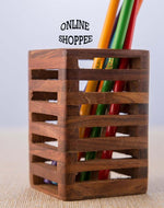 Wooden Pen Holder With Sheesham Wood