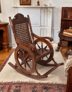 Sheesham Wooden Rocking Chair - Antique Finish