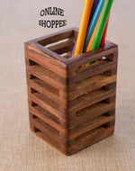 Wooden Pen Holder With Sheesham Wood