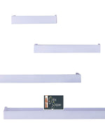 Wooden Rectangular Floating Wall Shelves set of 4