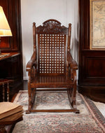 Sheesham Wooden Rocking Chair - Antique Finish