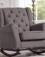 Emma Wooden Rocking Chair (Graphite)