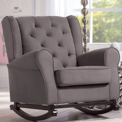Emma Wooden Rocking Chair (Graphite)
