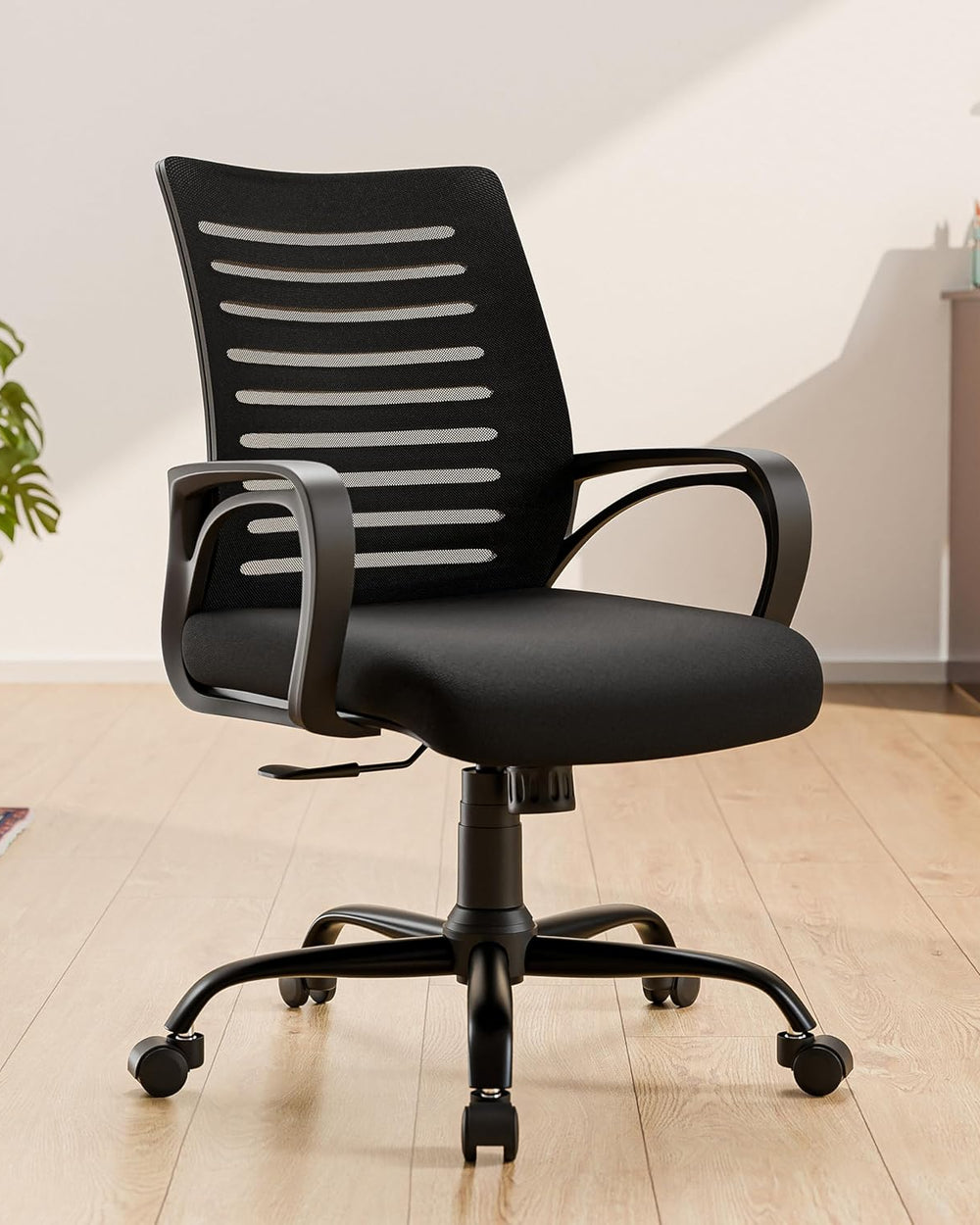 Green Soul Atom | Ergonomic Office Chair for Home & Office | 12 Months Warranty | Comfortable & Spacious Seat | Rocking-tilt Mechanism | Heavy Duty Metal Base (Black)