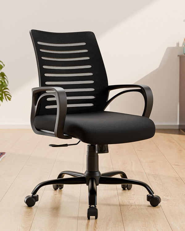 Green Soul Atom | Ergonomic Office Chair for Home & Office | 12 Months Warranty | Comfortable & Spacious Seat | Rocking-tilt Mechanism | Heavy Duty Metal Base (Black)