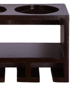 Unique Wooden Bottle Rack, 2 Bottles Holder Wall Shelves