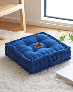 Fabrahome Square Shape Floor Pillow Comfort for Seating With Handle (Pack of 1) - Bloomart
