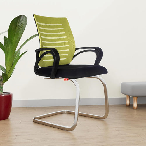 ROSE® Elite | 3 Years Brand Warranty | Ergonomic Office Chair, Study, WFH, Revolving, Rolling, Desk, Task, Laptop, Student Chair (Green, Elite MB Visitor)