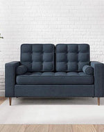 Madera Square Arms and Tufting-Bolster 2 Seater Chaise Lounge (With 2 Pillows) - Bloomart