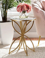 Elegant flower design side table