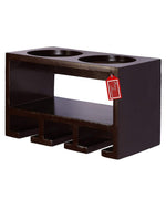 Unique Wooden Bottle Rack, 2 Bottles Holder Wall Shelves