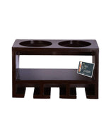 Unique Wooden Bottle Rack, 2 Bottles Holder Wall Shelves