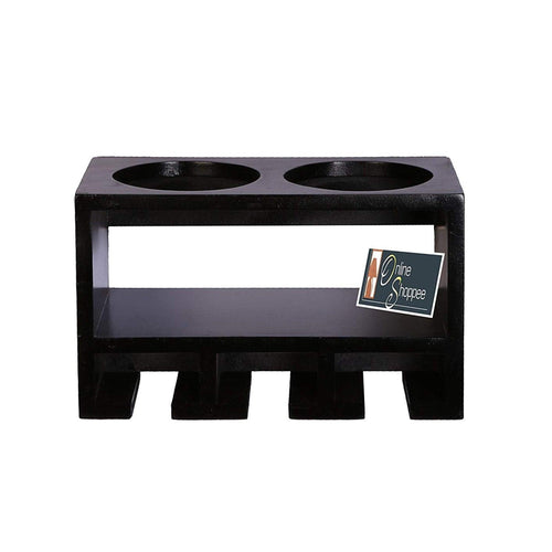 Unique Wooden Bottle Rack, 2 Bottles Holder Wall Shelves