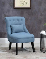 Tub Single Sofa Dining Chair Walnut Finish with 1 Pillow - WoodenTwist