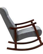 Risco Rocking Chair With Button Tufted Back ( Grey )