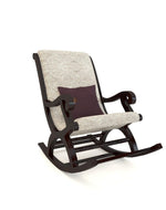 Bloomart Solid Wood Rocking Chair With Soft Cushion Designs