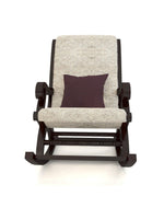 Bloomart Solid Wood Rocking Chair With Soft Cushion Designs