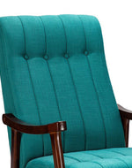 Risco Rocking Chair With Button Tufted Back (Teal)
