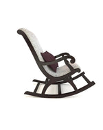 Bloomart Solid Wood Rocking Chair With Soft Cushion Designs