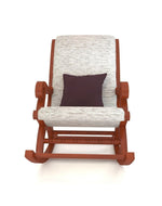 Bloomart Solid Wood Rocking Chair With Soft Cushion Designs