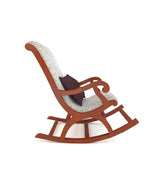 Bloomart Solid Wood Rocking Chair With Soft Cushion Designs