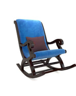 Bloomart Solid Wood Rocking Chair With Soft Cushion Designs