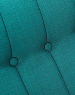 Risco Rocking Chair With Button Tufted Back (Teal)