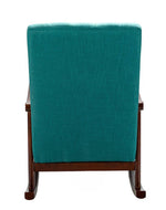 Risco Rocking Chair With Button Tufted Back (Teal)