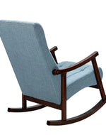 Risco Rocking Chair With Button Tufted Back (Blue)