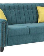 Contemporary Style Sofa Set In Blue Color