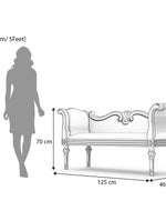 Handicrafts Wooden Settee Living Room Couch Sofa (2 Seater)