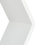 Hexagonal Shape Wooden Floating Wall Shelves Set of 3