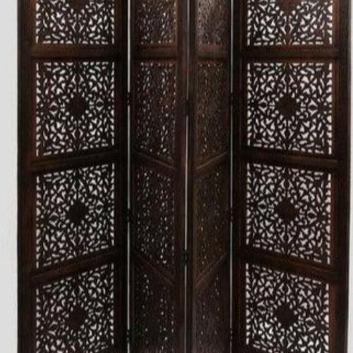 Wooden Partition Screen Room Divider in 4 Panel