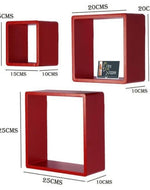 Square Nesting MDF Wall Shelves