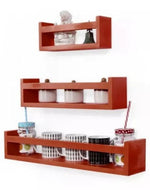 Wooden Wall Decor Multipurpose Kitchen Wall Rack