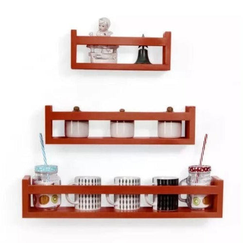 Wooden Wall Decor Multipurpose Kitchen Wall Rack - WoodenTwist