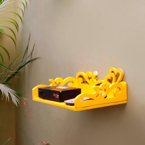 Wooden Beautiful Design Set top box Wall Shelf - WoodenTwist