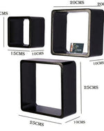 Square Nesting MDF Wall Shelves