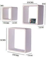 Square Nesting MDF Wall Shelves
