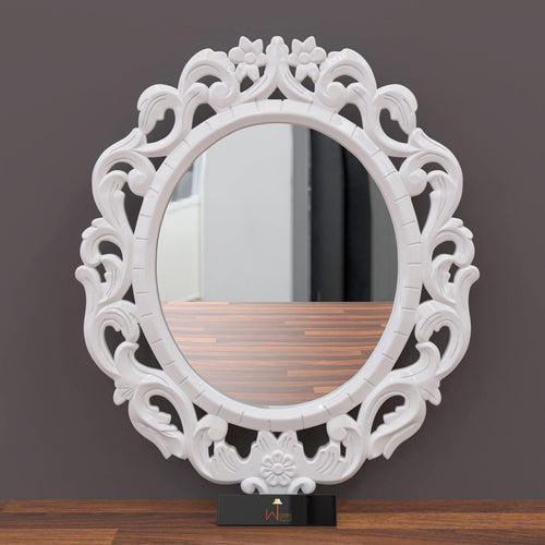 Modern Decorative Wooden Wall Mirror Bathroom Mirror - Bloomart