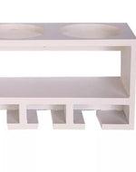 Unique Wooden Bottle Rack, 4 Bottles Holder Wall Shelves