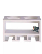 Unique Wooden Bottle Rack, 2 Bottles Holder Wall Shelves