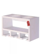 Unique Wooden Bottle Rack, 2 Bottles Holder Wall Shelves