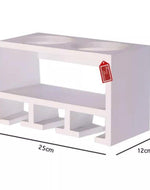 Unique Wooden Bottle Rack, 2 Bottles Holder Wall Shelves