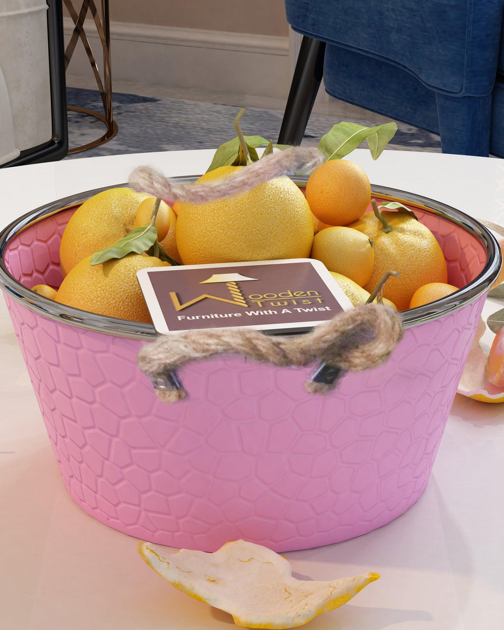 Metallic Tableware Fruit & Vegetable Basket - WoodenTwist