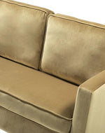 Bloomart Avión Solid Wood Loveseat 2-Seater Bench with Two Cushions