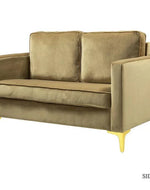 Bloomart Avión Solid Wood Loveseat 2-Seater Bench with Two Cushions