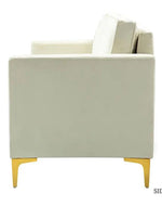 Bloomart Avión Solid Wood Loveseat 2-Seater Bench with Two Cushions