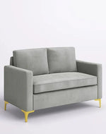 Bloomart Avión Solid Wood Loveseat 2-Seater Bench with Two Cushions